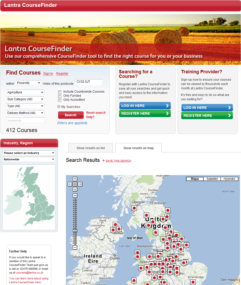 Lantra Course Finder